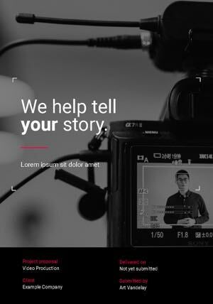 Video Production Proposal Template Thumbnail