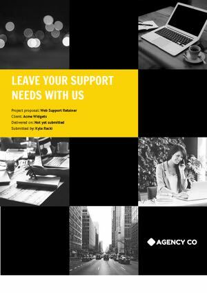 Web Support Retainer Proposal Template Thumbnail