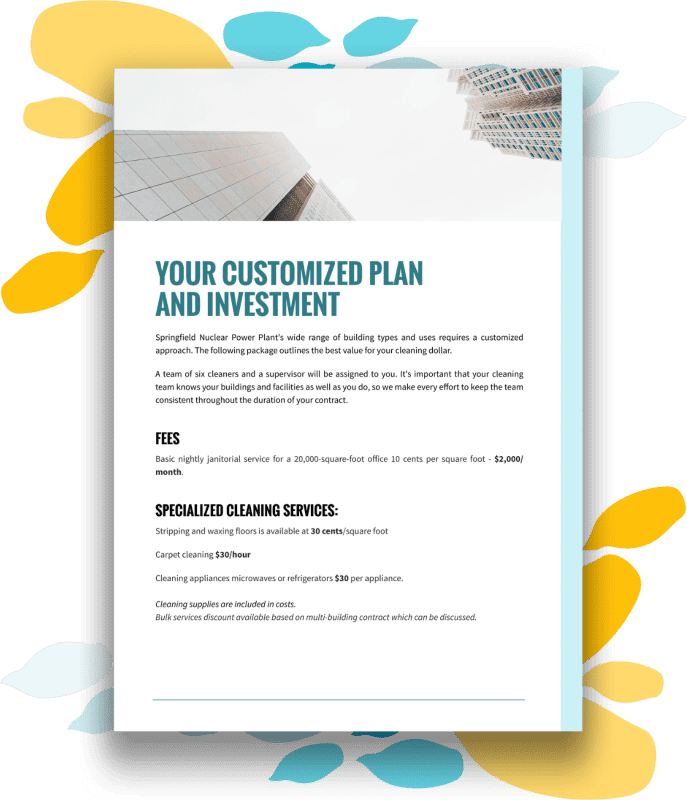 Cleaning Services Proposal Template