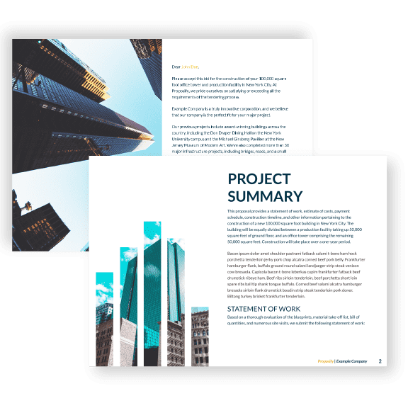 Construction Bid Template