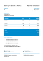 One-Page Quote Template Thumbnail