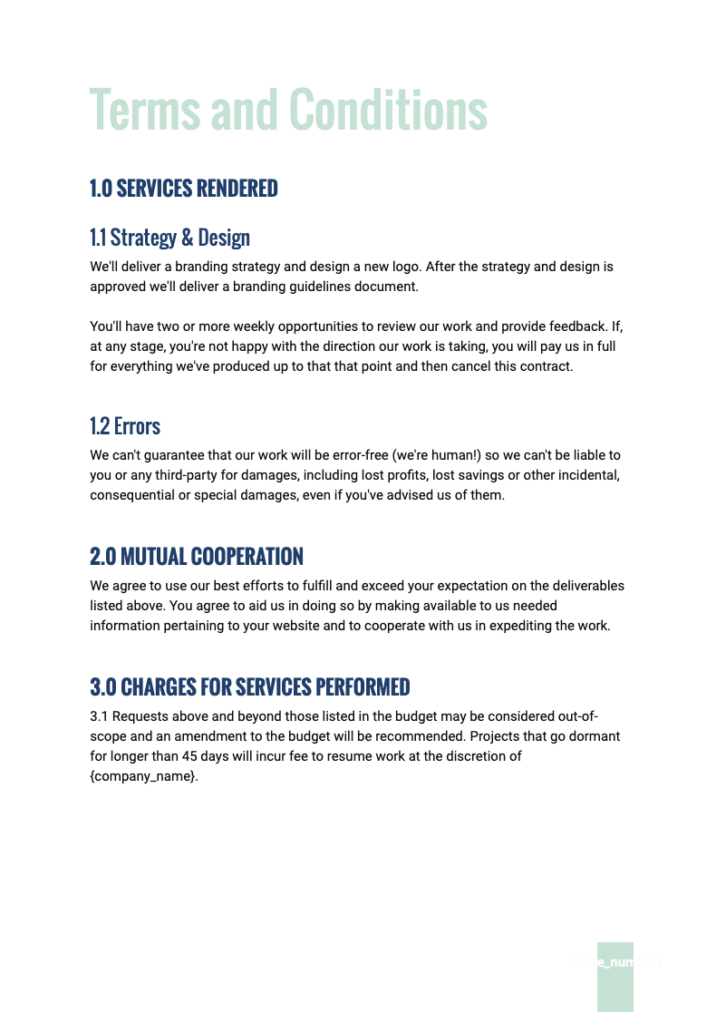 Interior Design Proposal Template