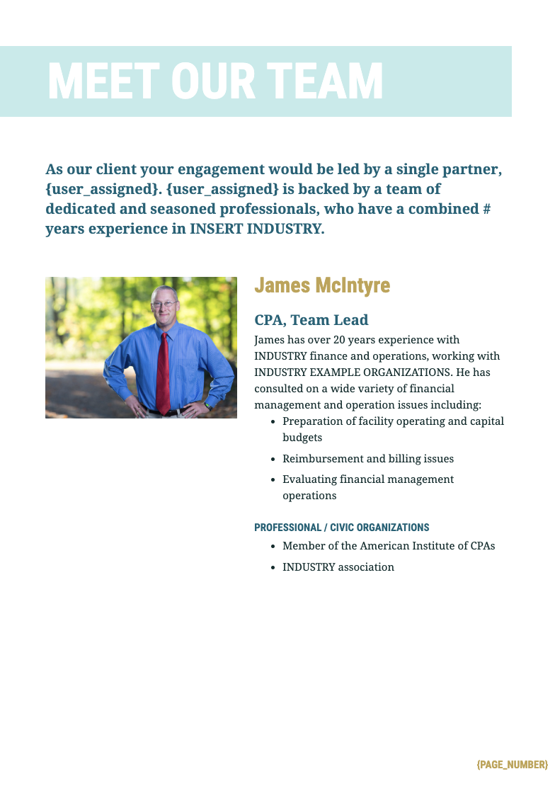 Accounting Proposal Template