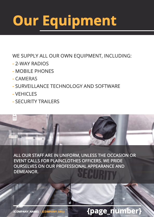 Security Proposal Template