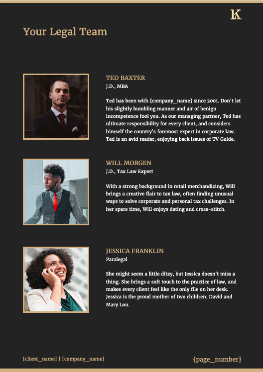 Legal Services Proposal Template