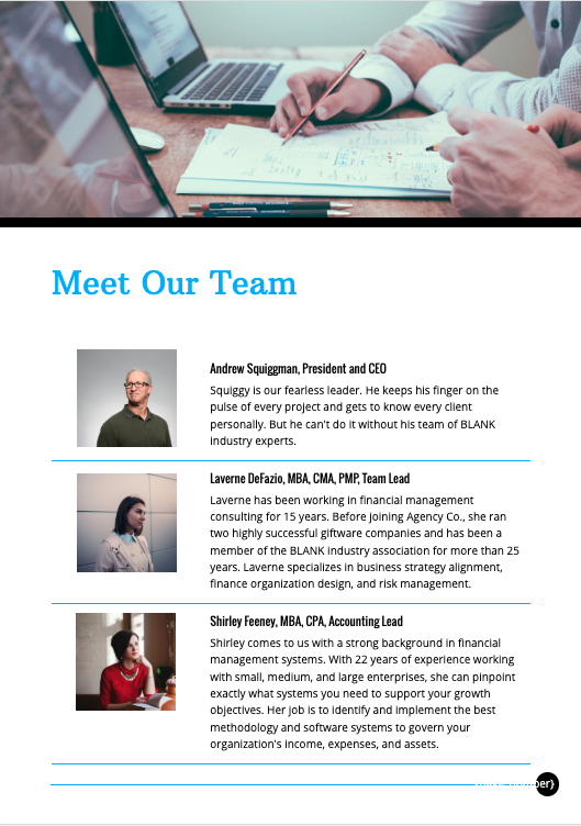 Financial Services Proposal Template