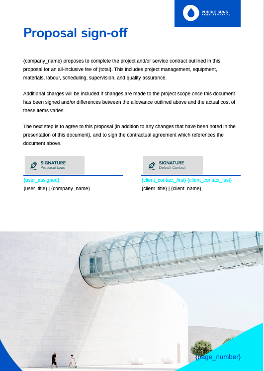 Pressure Washing Proposal Template