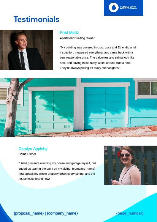 Pressure Washing Proposal Template