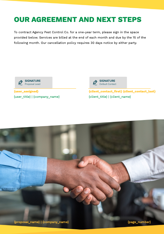 Pest Control Proposal Template