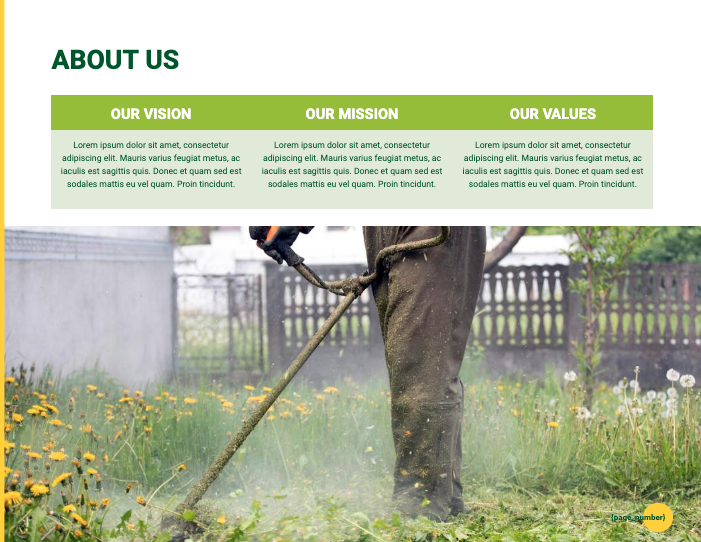 Lawn Care Proposal Template